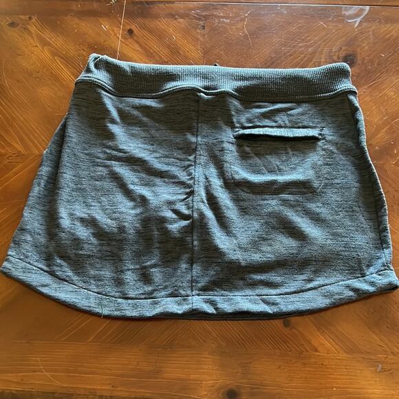 Z by Zobha Woman Size L Gray Marled Knit Skort Sporty Mini Athleisure - Picture 6 of 9
